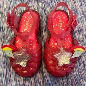 Toddler girls size 8 Mini Melissa jellies